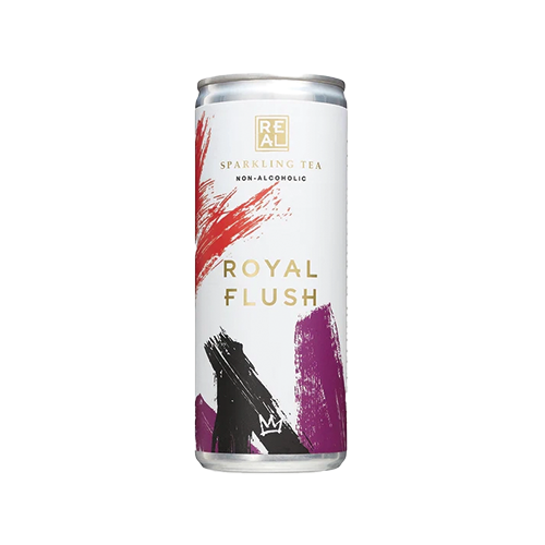Real Royal Flush Sparkling Tea 250ml Can